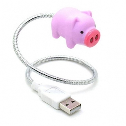 귀여운 핑크돼지 USB LED 라이트 노트북자판등 취침등