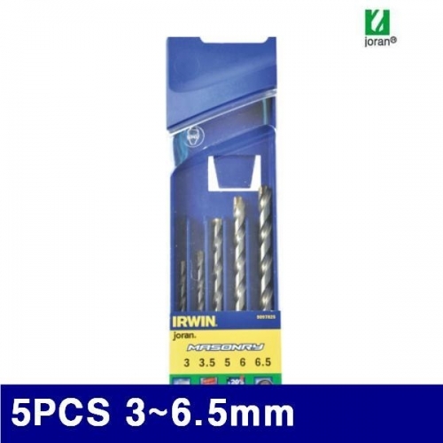 조란 3940781 콘크리트비트세트 5PCS 3-6.5mm (1EA)