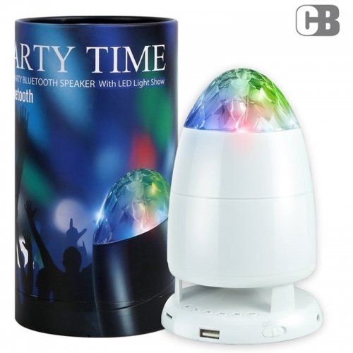 코비 LED블루투스스피커 PARTY TIME 풍부한사운드 미러볼