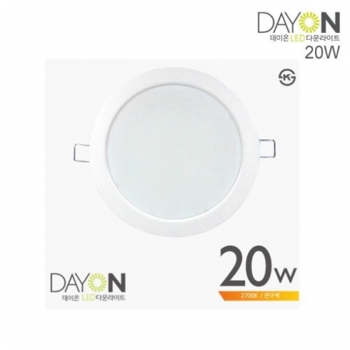 CJ/ DAYON LED 다운라이트 6in 20W 전구색 (2700K)