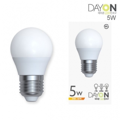 CJ/ DAYON LED 인지구 5W 전구색 (2700K)