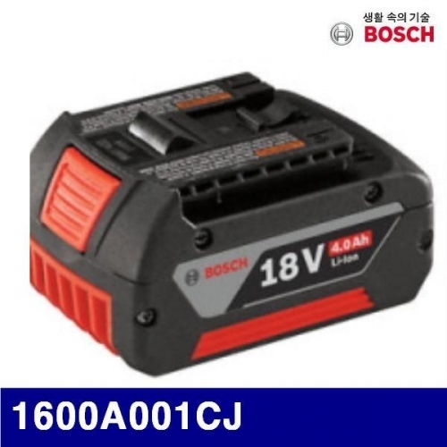 보쉬 626-0154 배터리 18V 4.0Ah-리튬이온 1600A001CJ 리튬 18V 전제품사용 (1EA)