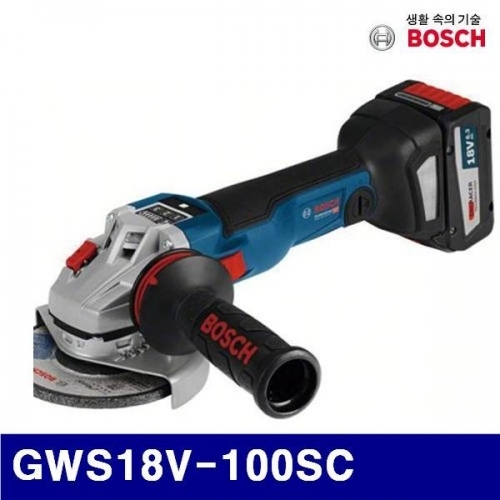 보쉬 5187474 충전그라인더 GWS18V-100SC 18V/6.3Ah 100mm (1EA)