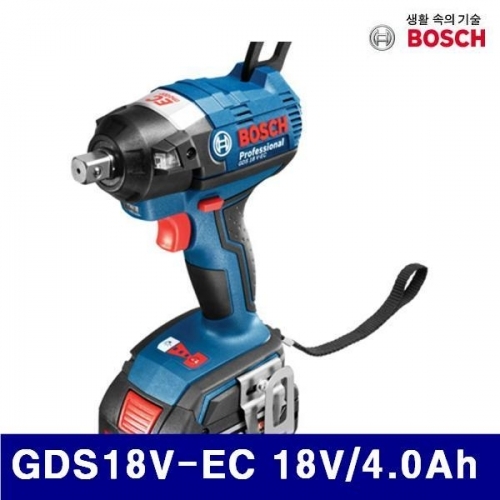 보쉬 5067888 충전임팩트렌치-브러시리스 GDS18V-EC 18V/4.0Ah 1/2Inch (1EA)