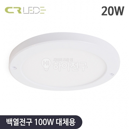 CR LED 초슬림 엣지 원형 직부등 20W