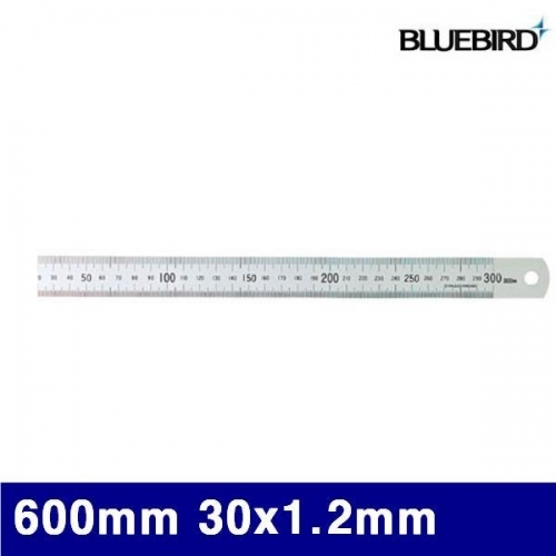 블루버드 4000901 무광 철직자 600mm 30x1.2mm (1EA)