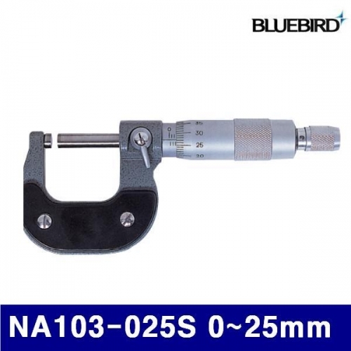 블루버드 4000187 외경 마이크로미터 NA103-025S 0-25mm 0.01 (1EA)