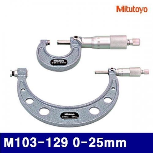 미쓰토요 104-0002 외경마이크로미터 M103-129 0-25mm 0.001mm (1EA)