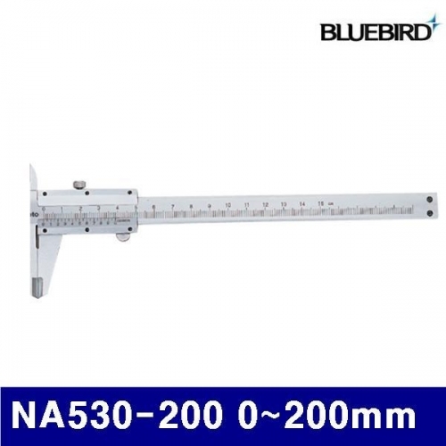블루버드 4000026 경제형 버니어캘리퍼 NA530-200 0-200mm (1EA)