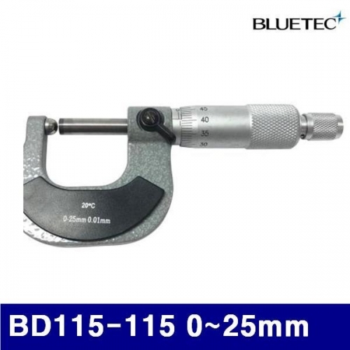 블루텍 4017336 튜브 마이크로미터 BD115-115 0-25mm 0.01mm (1EA)