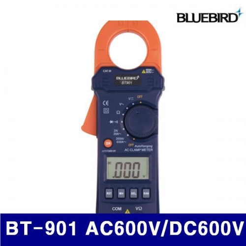 블루버드 4006473 디지털클램프테스터 BT-901 AC600V/DC600V AC600A (1EA)
