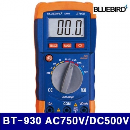 블루버드 4006455 디지털테스터 BT-930 AC750V/DC500V 10A (1EA)