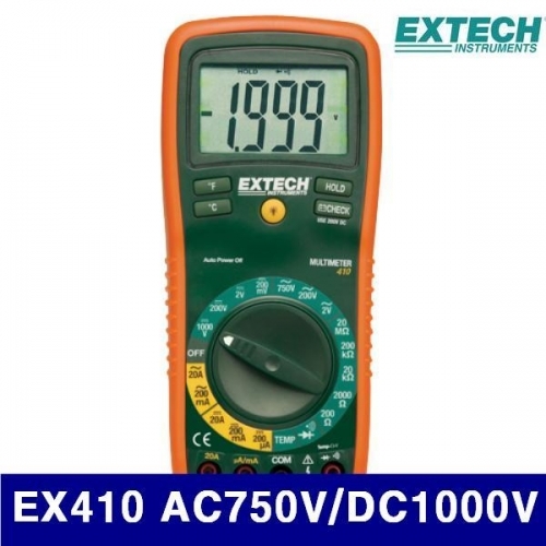 익스텍 4163972 디지털테스터기 EX410 AC750V/DC1000V (1EA)