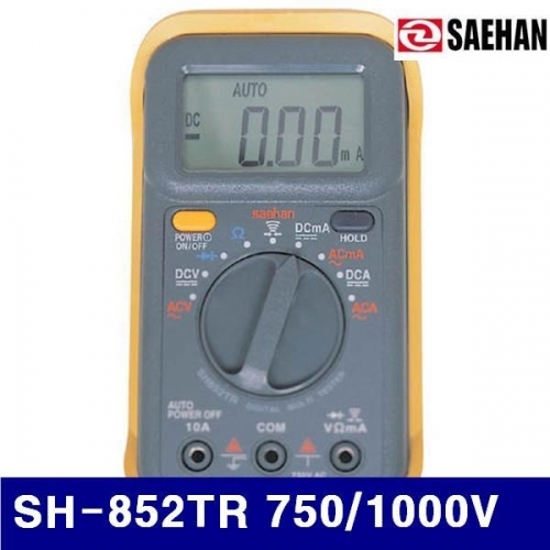 새한 4151010 디지털 테스터기 SH-852TR 750/1000V 10A (1EA)