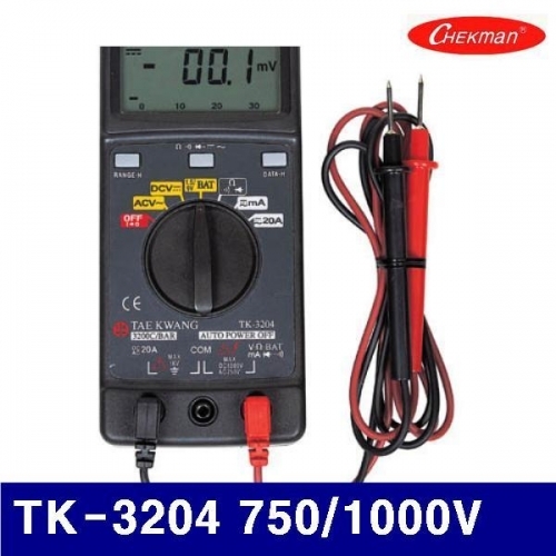 태광전자 4150224 디지털 테스터기 TK-3204 750/1000V (1EA)