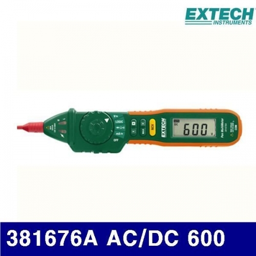 익스텍 4165031 디지털 테스터-펜타입 381676A AC/DC 600 (1EA)