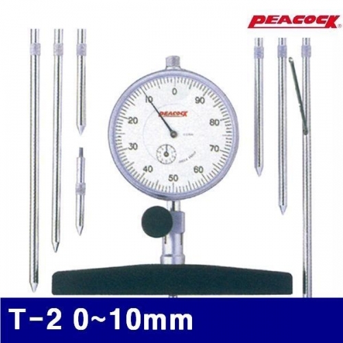 피코크 110-0132 다이얼 깊이게이지 T-2 0-10mm 0.01 (1EA)