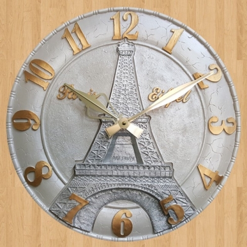 에펠탑 시계 화이트