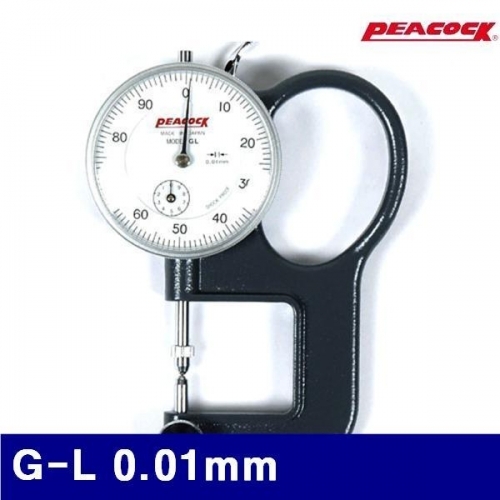 피코크 110-0110 다이얼 두께 게이지  (10MMx0.01)-렌즈게이지 G-L 0.01mm (1EA)