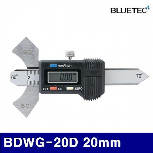 블루텍 4011882 용접게이지-디지털형 BDWG-20D 20mm (1EA)