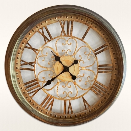 클래식 로마골드 철제시계 단면시계 시계 벽걸이시계 소품 인테리어 선물 집들이