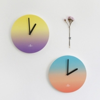 OBJECT CLOCK_BLUE_ORANGE 모던 벽시계 인테리어시계 선물용시계