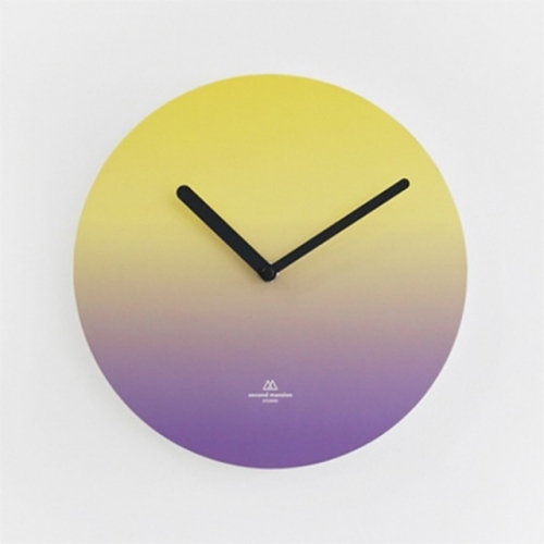 OBJECT CLOCK (YELLOW_PURPLE) 모던 벽시계 인테리어시계 선물용시계