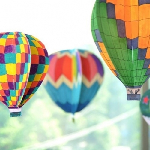 Air Balloon 2개묶음 아트테라피 인테리어모빌 디자인소품만들기 DIY만들기 아이방꾸미기