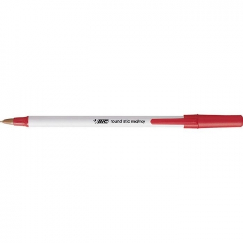 라운드스틱볼펜(적 1.0 12자루 BIC)