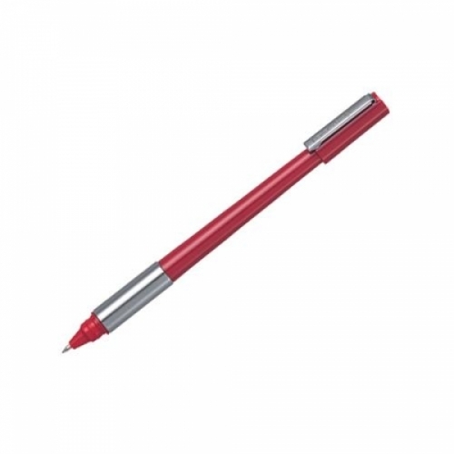 펜텔)라인스타일 볼펜(BK708_0.8mm_적)-다스(12개입)