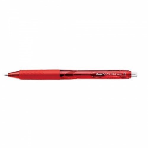 펜텔)비쿠냐X 볼펜(BX-107_0.7mm_적색)-다스(12개입)