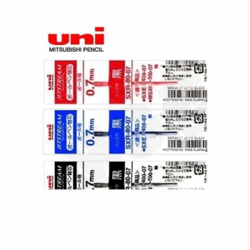 필기구 볼펜류 볼펜심미쯔비시 제트스트림 멀티 리필심  S R-80-07 적색