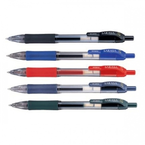 필기구 볼펜류 중성펜제브라 사라사(SARASA) 0.4mm  청색