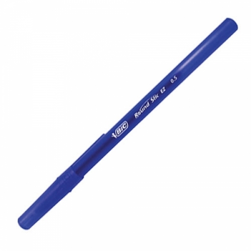 BIC)라운드스틱EZ볼펜(0.5mm 청 12개입) 일반볼펜