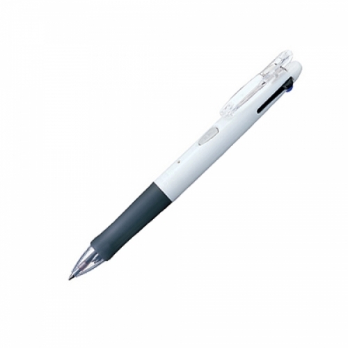제브라)클립온3색 볼펜(B3A3 0.7mm 백색) 다기능볼펜