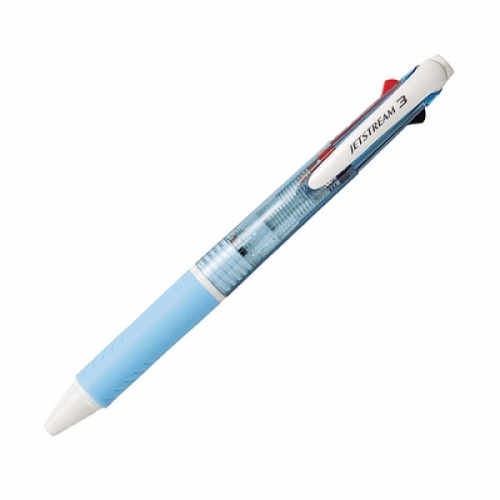 미쯔비시)제트스트림 3색볼펜(S E3-400 0.7mm 하늘) 다기능볼펜
