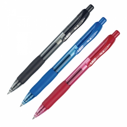 BIC)GL2 겔펜(0.5mm 적) 중성펜