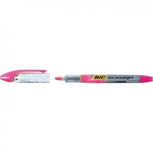 테크노라이트 형광펜(분홍 1자루 BIC)