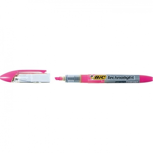 테크노라이트 형광펜(분홍 1자루 BIC)