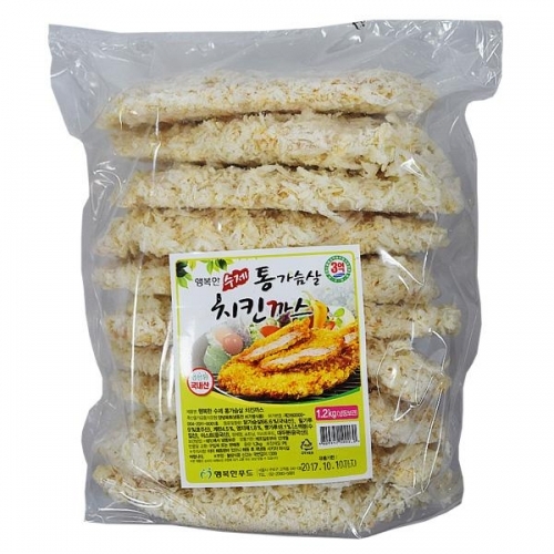 행복한 수제 통가슴살 치킨까스 1.2kg