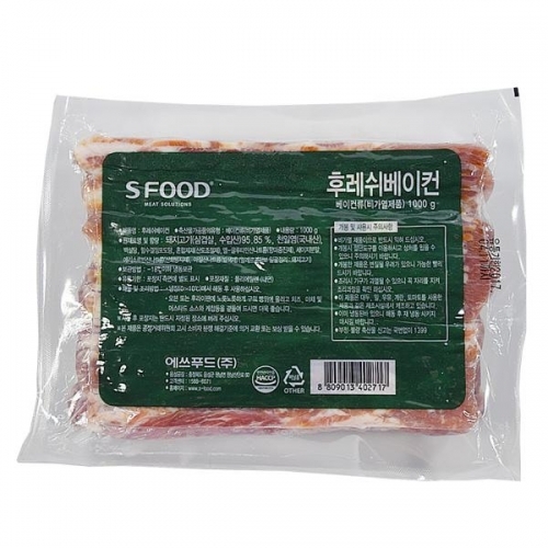 에스푸드 후레쉬베이컨 1kg2개