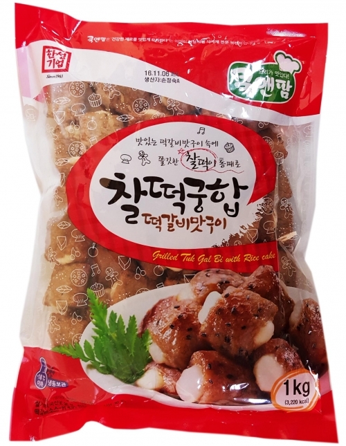 쿡앤팜 찰떡 궁합 떡갈비맛 구이 1kg 4봉지