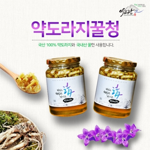 국내산 약도라지 꿀청 500g