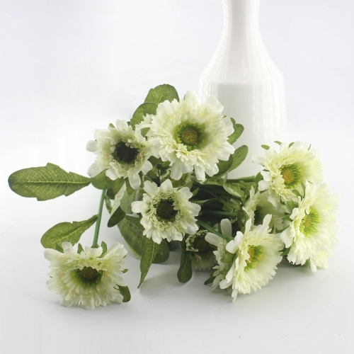 8송소국화부쉬(흰색) 조화장식 조화 인조꽃 조화꽃