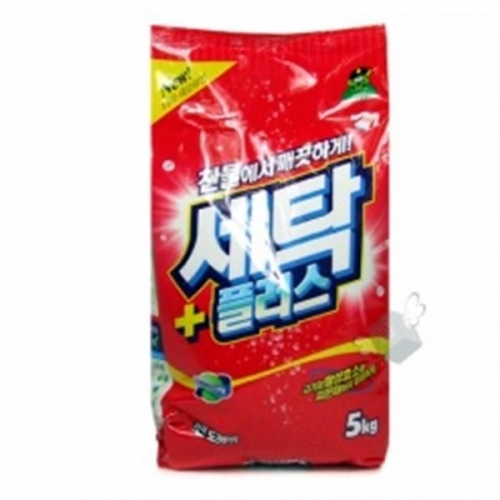 세탁플러스 5Kg／ 찬물전용세제 강력세제 가루세제 분