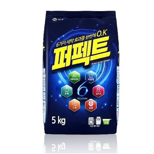 애경 퍼펙트 세탁세제 리필 5kg 1개입