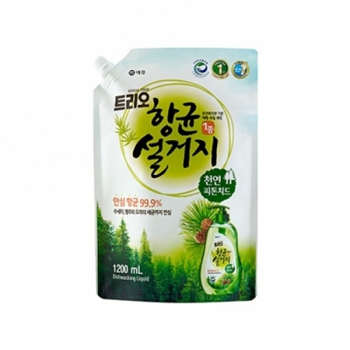 애경 트리오 항균설거지 피톤치드 주방세제 리필1200ml