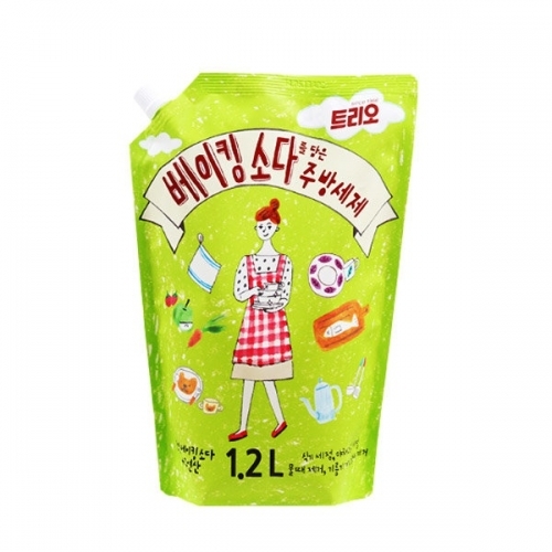 애경 항균 트리오 베이킹소다 주방세제 리필 1200ml