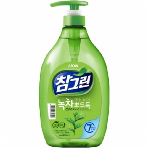 라이온 참그린 녹차 뽀드득 주방세제 1000ml