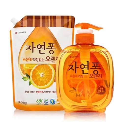 LG 주방세제 자연퐁 오렌지 용기 500g